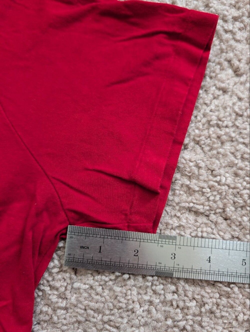 Polo Ralph Lauren Red Blue Pony V-Neck Cotton Short Sleeve Tee Size Large - Picture 8 of 8